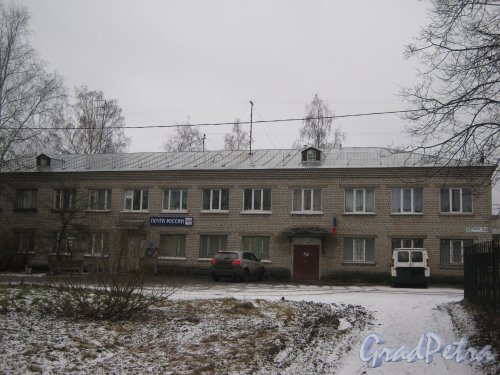Красное Село (Горелово), ул. Заречная, дом 14. Общий вид со стороны фасада. Фото 4 января 2014 г.
