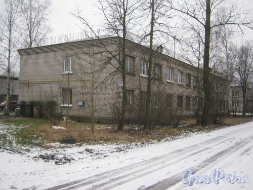 Красное Село (Горелово), ул. Заречная, дом 16. Общий вид со стороны фасада. Фото 4 января 2014 г.