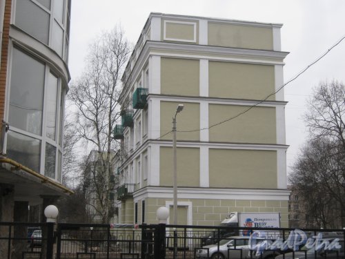 Г. Пушкин, ул. Глинки, дом 8. Вид со стороны дома 3 пожуковско-Волынской ул. Фото 1 марта 2014 г.