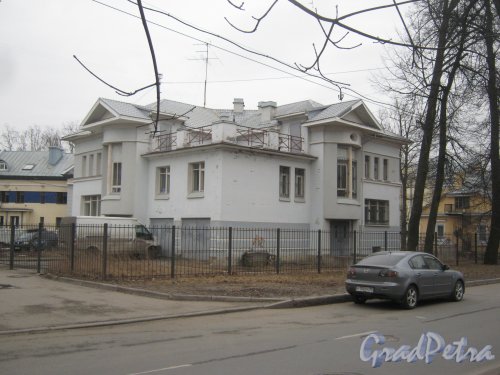 Г. Пушкин, ул. Жуковско-Волынская, дом 10. Вид со стороны дома 3. Фото 1 марта 2014 г.