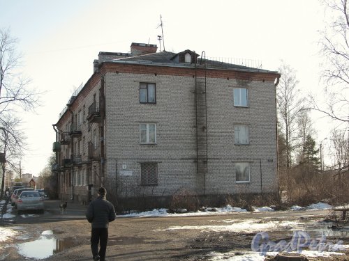Парнасная ул., д. 1. Вид от Ольгинской дороги. Фото апрель 2012 г.