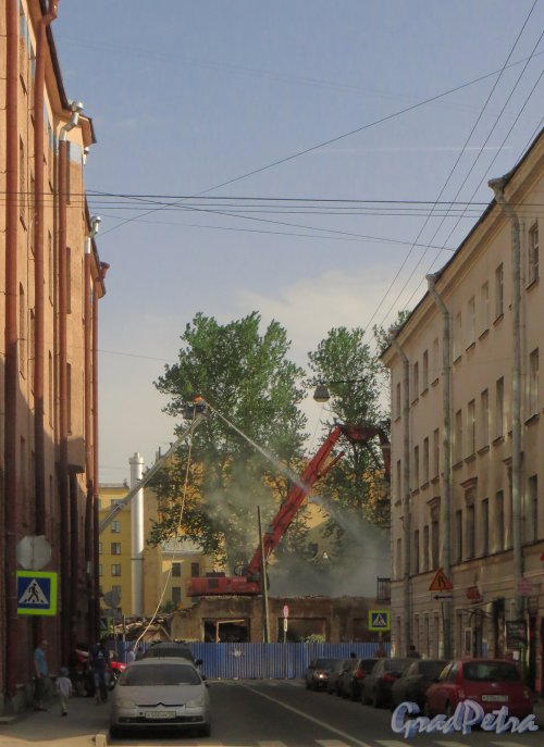 Сытнинская ул., дом 9. Вид на участок дома, после сноса здания. Фото 5 июня 2014 года.