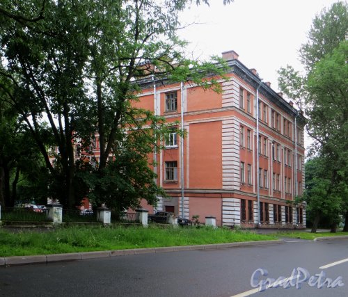 улица Одоевского, дом 12. Вид со стороны улицы Одоевского. Фото 7 июня 2014 года.