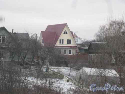 Красное Село (Горелово), ул. Береговая, дом 7. Общий вид с Аннинского шоссе. Фото 4 января 2014 г.