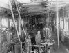 Улица Блохина, дом 19 (Церковная улица, дом 17а). Механический завод Г.М. Пека. Рабочий день в цехе завода. Фото 22 июня 1912 года.