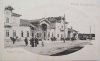 город Выборг,железнодорожная улица, дом 8. Здание старого деревянного Выборгского вокзала. Фото конца XIX века.