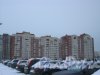 Туристская ул., дом 2 (в центре фото). Вид с Приморского пр. Фото 8 января 2015 г.