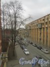 Перспектива Малой Митрофаньевской улицы от Московского проспекта в сторону железнодорожных путей. Фото 17 апреля 2015 года.