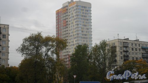 Краснопутиловская улица, дом 113, корпус 1. Вид дома после ввода в эксплуатацию. Фото 3 октября 2014 года.