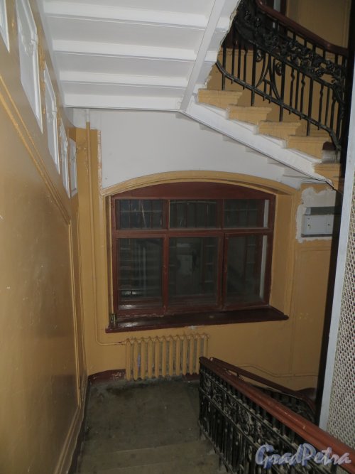 5-я Советская улица, дом 7-9, литера А. Подъезд №1, лестница. Фото 24 декабря 2014 года.