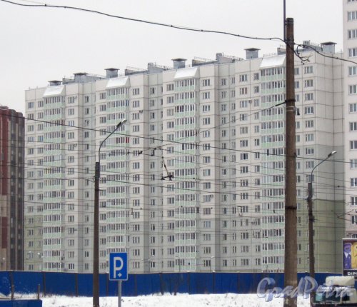 Ул. Коллонтай, дом 6, корпус 2. Общий вид с ул. Коллонтай. Фото 28 января 2015 г.
