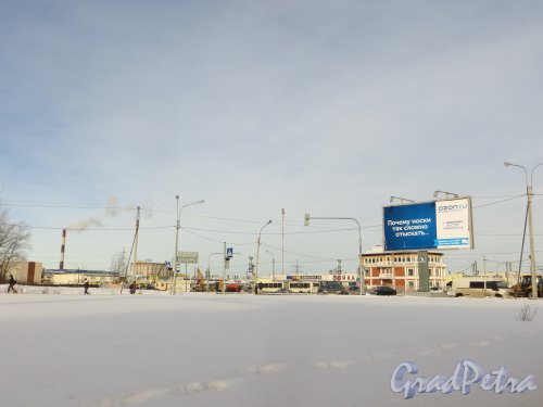 Участок Вербной улицы между улицей Маршала Новикова до Репищева улицы. Фото 11 февраля 2015 года.