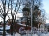 Большая Озёрная улица, дом 26. Общий вид Свято-Троицкой Озерковской церкви. Фото 5 февраля 2013 года.
