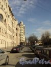 Перспектива Плуталовой улицы от Чкаловского проспекта в сторону Малого проспекта П.С. Фото 25 апреля 2011 года.