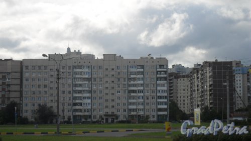 Ольховая улица, дом 14, корпус 1. 9-этажный жилой дом 504Д серии 1988 года постройки. Фото 8 сентября 2015 года.