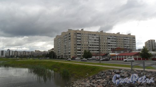 Ольховая улица, дом 14. Вид дома с улицы Ольховой. Фото 8 сентября 2015 года.