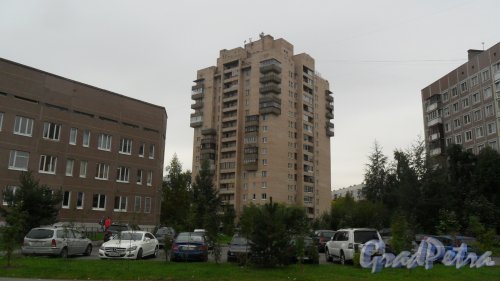 Улица Шаврова, дом 19, корпус 2. 16-этажный жилой дом 1994 года постройки. Фото 16 сентября 2015 года.