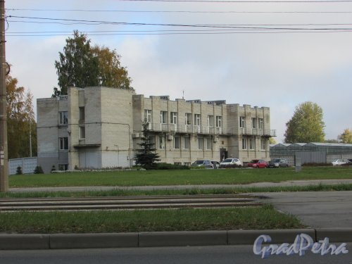 Улица Академика Байкова, дом 2, литера А. Общий вид здания. Фото 13 октября 2015 года.