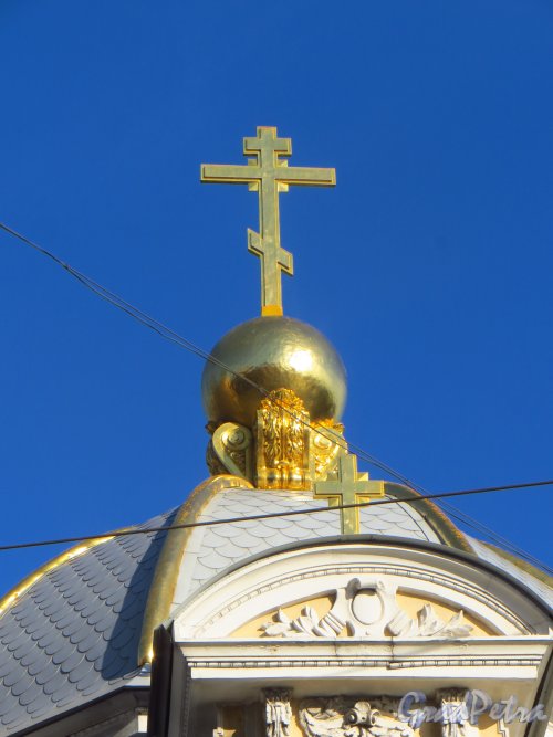 Крест часовни Св. благоверного князя Александра Невского. Фото 5 августа 2015 года.