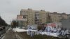 г. Всеволожск, Ленинградская улица, дом 13. 9-этажный жилой дом 504 серии 1987 года постройки. 5 парадных, 179 квартир. Фото 4 марта 2016 года.