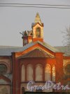 Минеральная улица, дом 21, литера Д. Храм Посещения Пресвятой Девой Марией св. Елизаветы. Вид на алтарную часть со стороны Арсенальной улицы. Фото 30 ноября 2013 года.