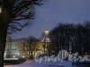 Садовая ул., д. 2. Михайловский (Инженерный) замок зимой в вечернем освещении. фото январь 2015 г.