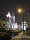 улица Пестеля. Вид на улицу Пестеля и Пантелеймоновскую церковь зимой в вечернем освещении. фото январь 2015 г.