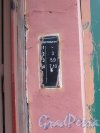 Гороховая улица, дом 24 / Казанская улица, дом 24. Лестница №1. Табличка с номерами квартир. Фото 17 октября 2016 года.