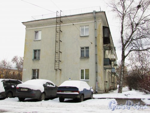 улица Крупской, дом 20, корпус 2, литера А. Торец жилого дома. Фото 16 февраля 2016 года.
