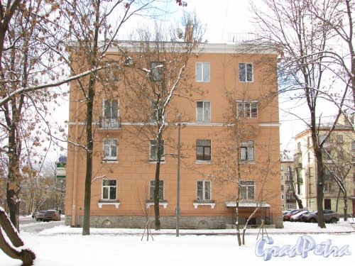 улица Крупской, дом 29, литера Б. Торец жилого дома. Фото 16 февраля 2016 года.