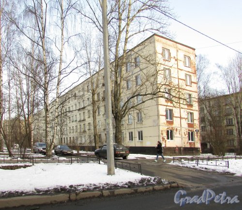 Улица Костюшко, дом 54. Общий вид 5-этажного жилого дома. Фото 18 февраля 2016 года.