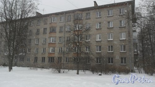 Гданьская улица, дом 10. 5-этажный жилой дом серии 1-528кп10 1961 года постройки. Фото 27 февраля 2016 года.