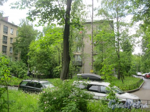 Якорная ул., дом 4. Вид со стороны дома 8 по пр. Металлистов. Фото 26 мая 2016 г.