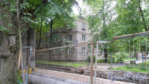 Пушкин, улица Глинки, дом 13. 3-этажный жилой дом 1959 года постройки. 2 парадные, 27 квартир. Фото 23 июня 2016 года.
