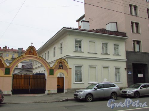 5-я Советская улица, дом 29, литера А. Общий вид особняка А. Н. Русанова. Фото 17 октября 2016 года.