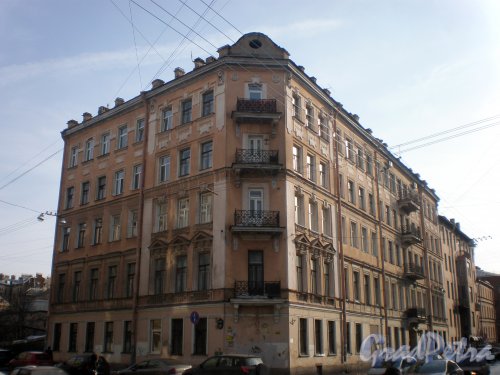 5-я Советская улица, 35 / Дегтярная улица, дом 11. Общий вид здания. Фото 26 марта 2010 года.
