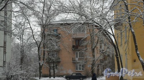 Красное Село, улица Гвардейская, дом 8, корпус 2. 4-этажный жилой дом серии 1-528кп 1964 года постройки. 4 парадные, 64 квартиры. Фото 21 февраля 2017 года.
