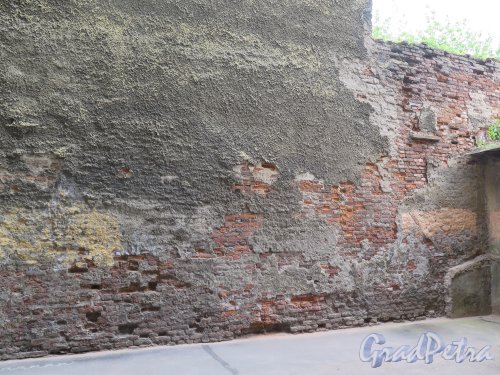 Мясная ул., д. 10, Фрагмент дворовой стены. фото июнь 2015 г.