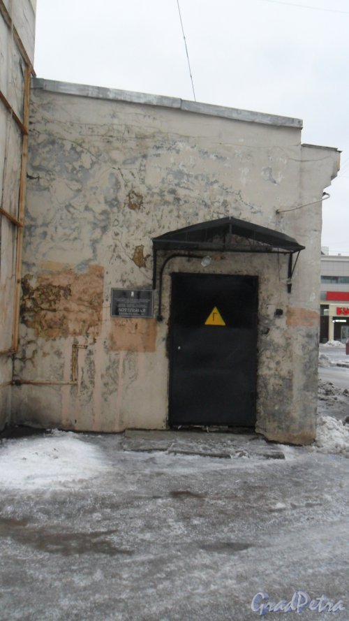 Боткинская улица, дом 3, корпус 2. Котельная Калининского ЭУ, (пристройка к дому 1, литер В). Фото 24 декабря 2017 года.