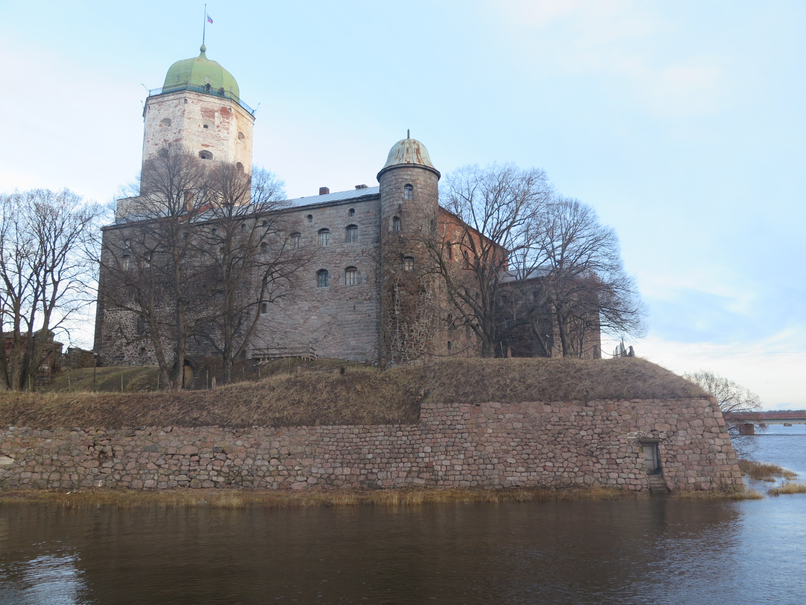 Выборгский замок зима